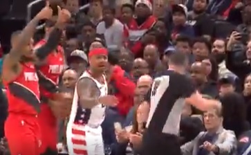 Isaiah Thomas Gets Ejected For Accidentally Shoving Referee Marat Kogut 88 Seconds into Game