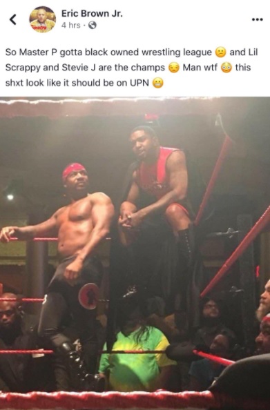 Master P has a Black Owned Wrestling League Where Stevie J and Lil Scrappy are Current Champions