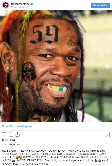 French Montana Exposes 50 Cent For Buying Rights to Tekashi 6IX9INE Life Story To Support Snitching