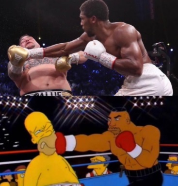 The Simpsons Predicted the Anthony Joshua vs Andy Ruiz Boxing Fight Rematch in 1996 Episode