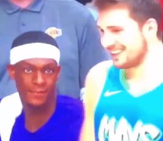 Rajon Rondo and Luka Doncic Come Out The Closet on Live TV and Can't Stop Staring at Each Other