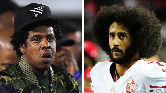 Jay Z Roc Nation & NFL announce "Inspire Change" apparel that seems to PROFIT off Colin Kaepernick