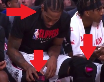 Kawhi Leonard Literally Programs His Robotic Injured Knee on the Bench During Clippers vs Magic
