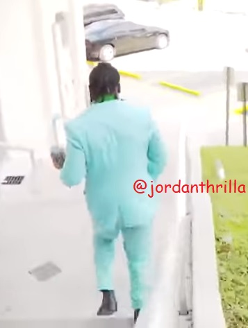 Antonio Brown AB Literally Runs Out of Jail the Wrong Way Like The Joker, While Wearing A Joker Suit
