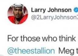 Larry Johnson calls Megan Thee Stallion UGLY and NOT Attractive on Instagram IG "I've had better"