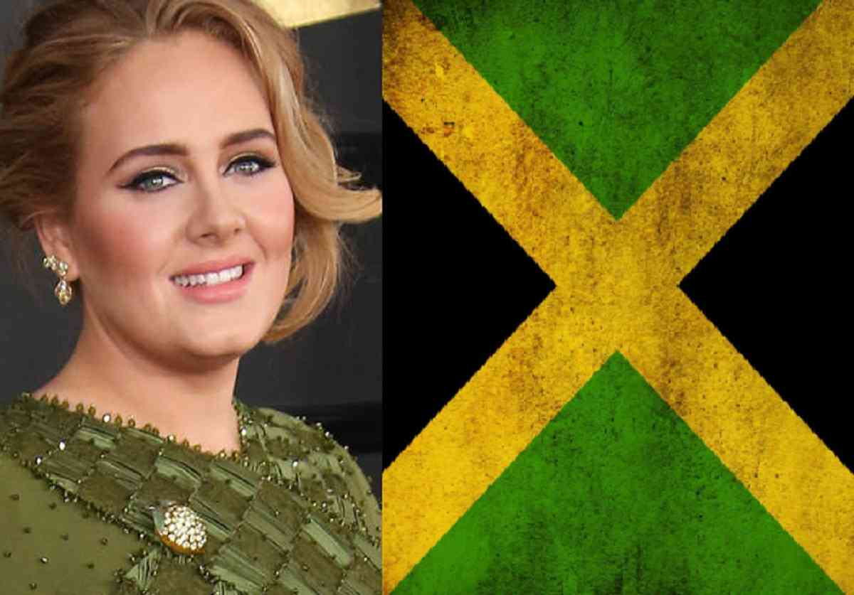 Adele Is Now Jamaican Adele S Reveals New Jamaica Look While Wearing Jamaican Flag Bra