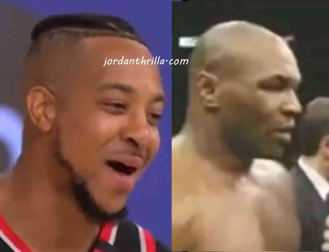 CJ McCollum Impersonates Mike Tyson Saying "I broke My Back, Spinal" during Postgame Interview