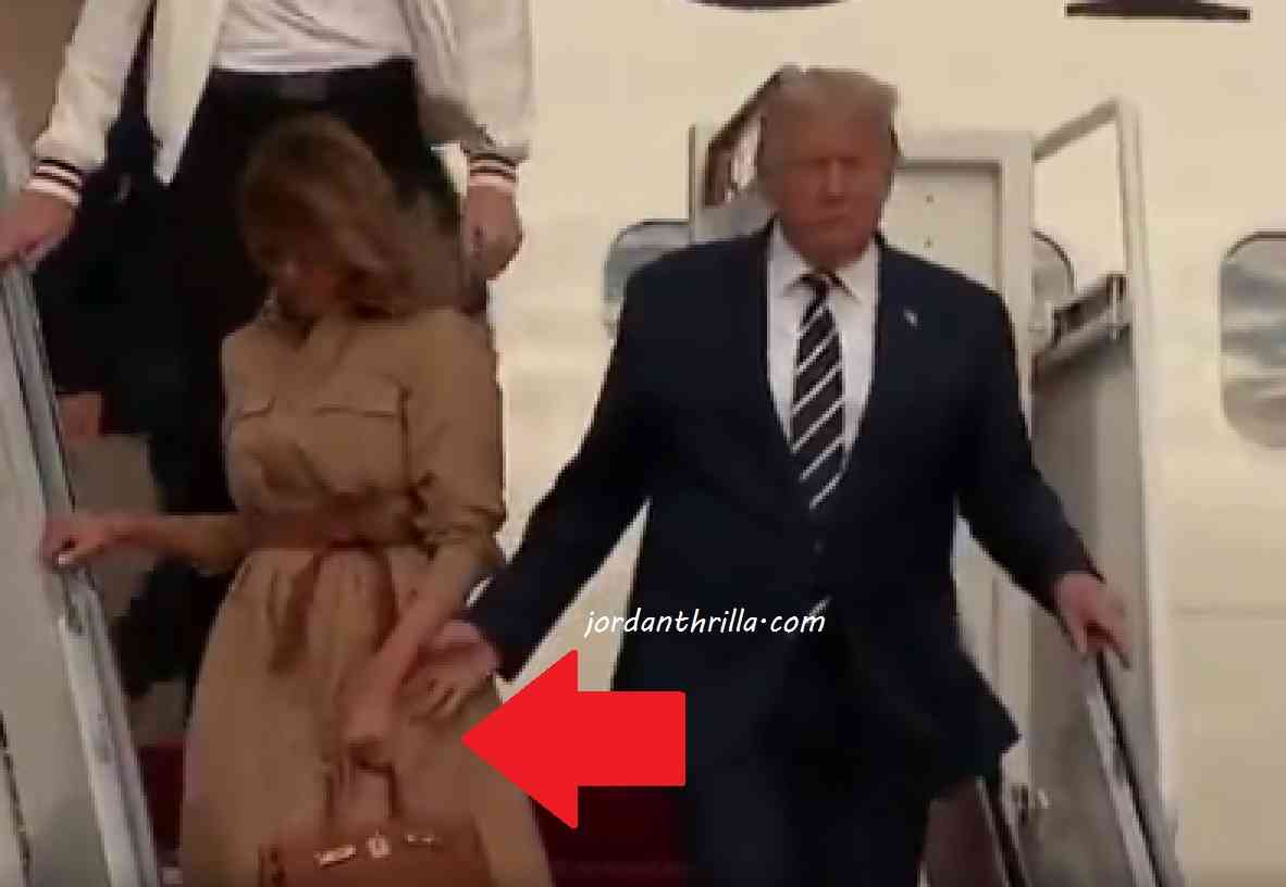 Melania Trump Refusing to Hold Donald Trump Hand at Joint Base Andrews Arrival Goes Viral