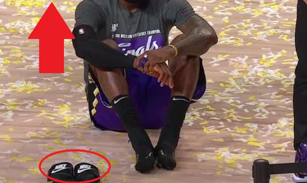 Lebron James Angry Face As Lakers Celebrate Winning Western Conference Title Making Finals Sparks Conspiracy Theory Lebron is Mad at Bronny James
