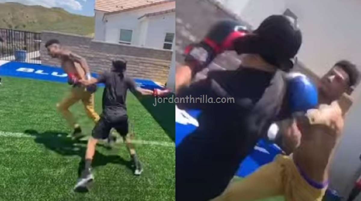 Brutal Blueface vs Yk Osiris Boxing Match Video in Backyard Football Field Goes Viral