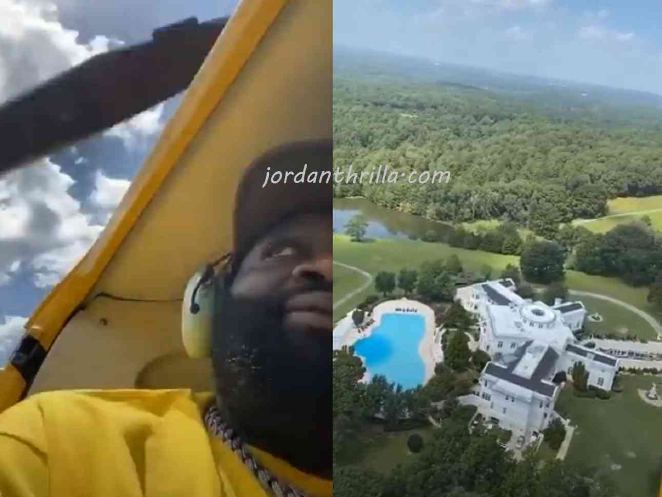 Rick Ross Gives Helicopter Tour of Foreclosed Mansion Estate He Bought From Evander Holyfield