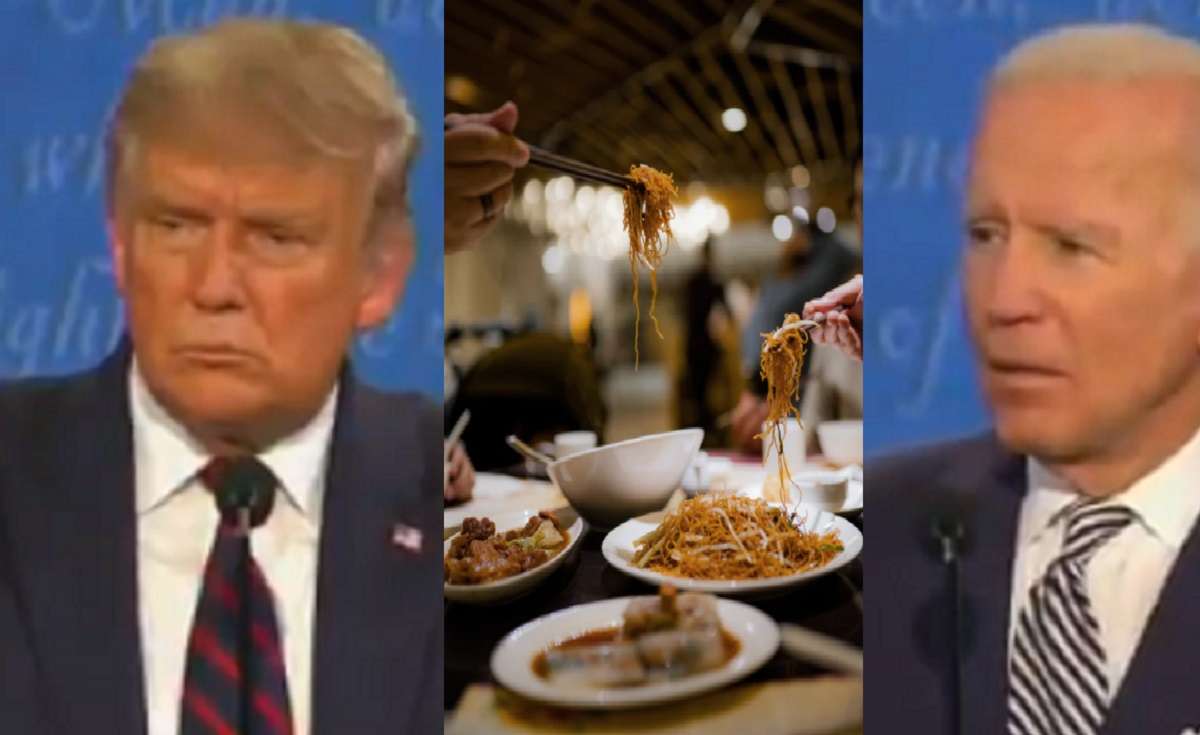 Donald Trump Interrupts Joe Biden to Say "China Ate Your Lunch, Joe" at Presidential Debate 2020