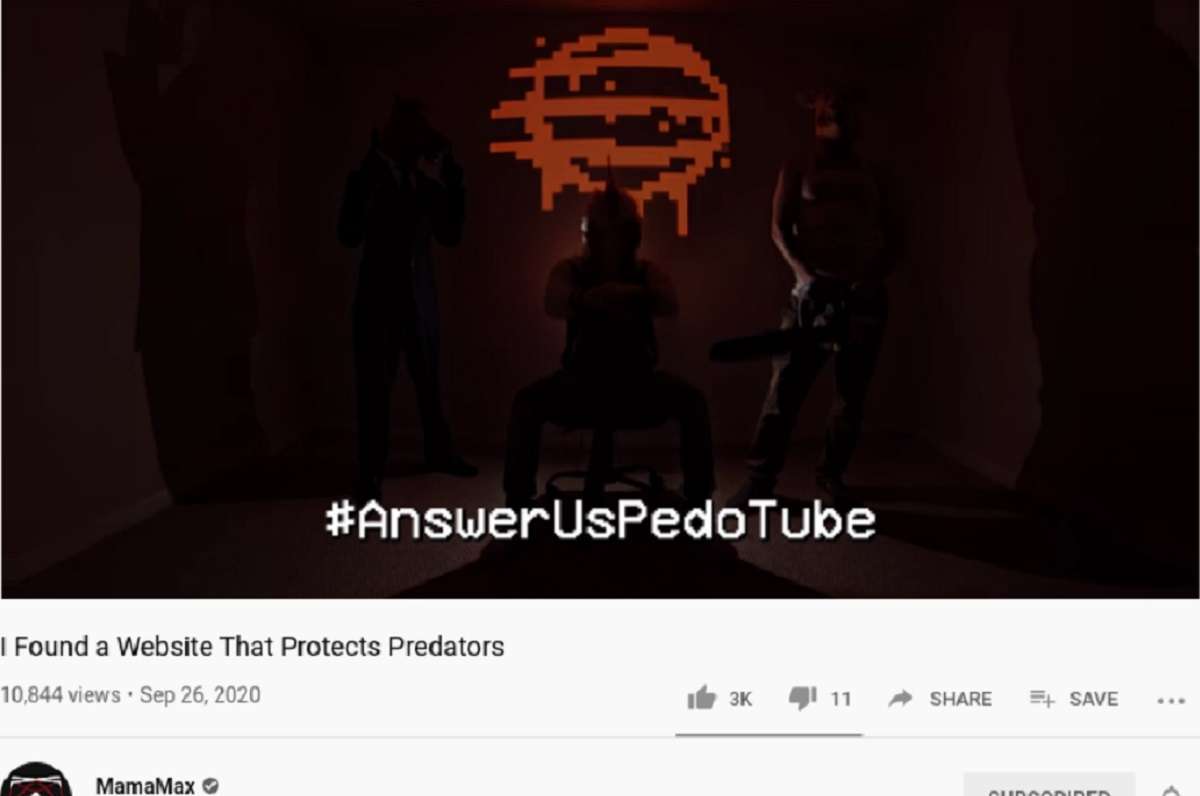 #AnswerUsPedoTube Goes Viral after YouTube Takes Down Mama Max Video Allegedly Exposing Child Predator Website