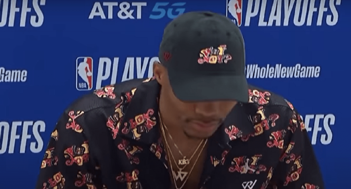 Depressed Russell Westbrook Becomes First Player Ever to Sing in Post Game Interview After Rockets Game 4 Loss to Lakers