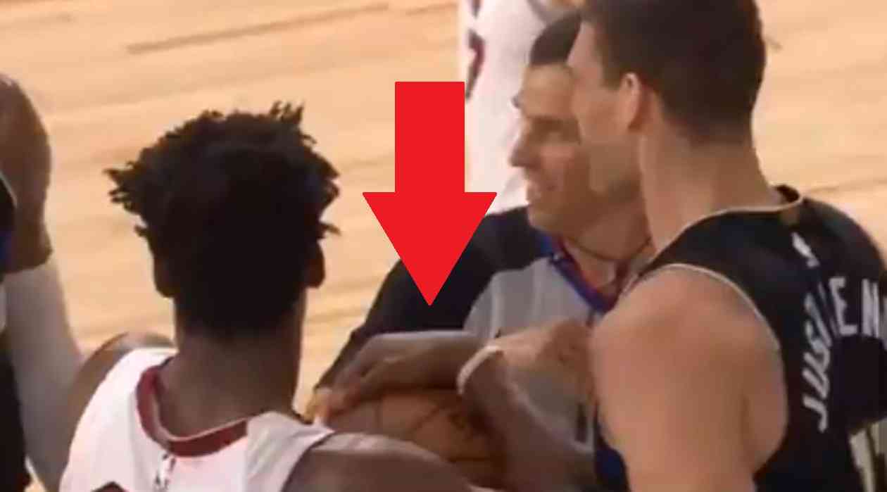Brook Lopez Spins Jimmy Butler Around Like a Baby After He Refuses to Let Ball Go During Game 2 Heat vs Bucks