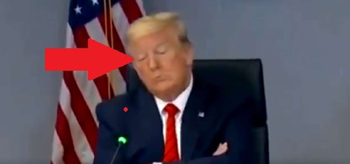 Donald Trump Possibly Falls Asleep During Coronavirus Meeting in Viral Video