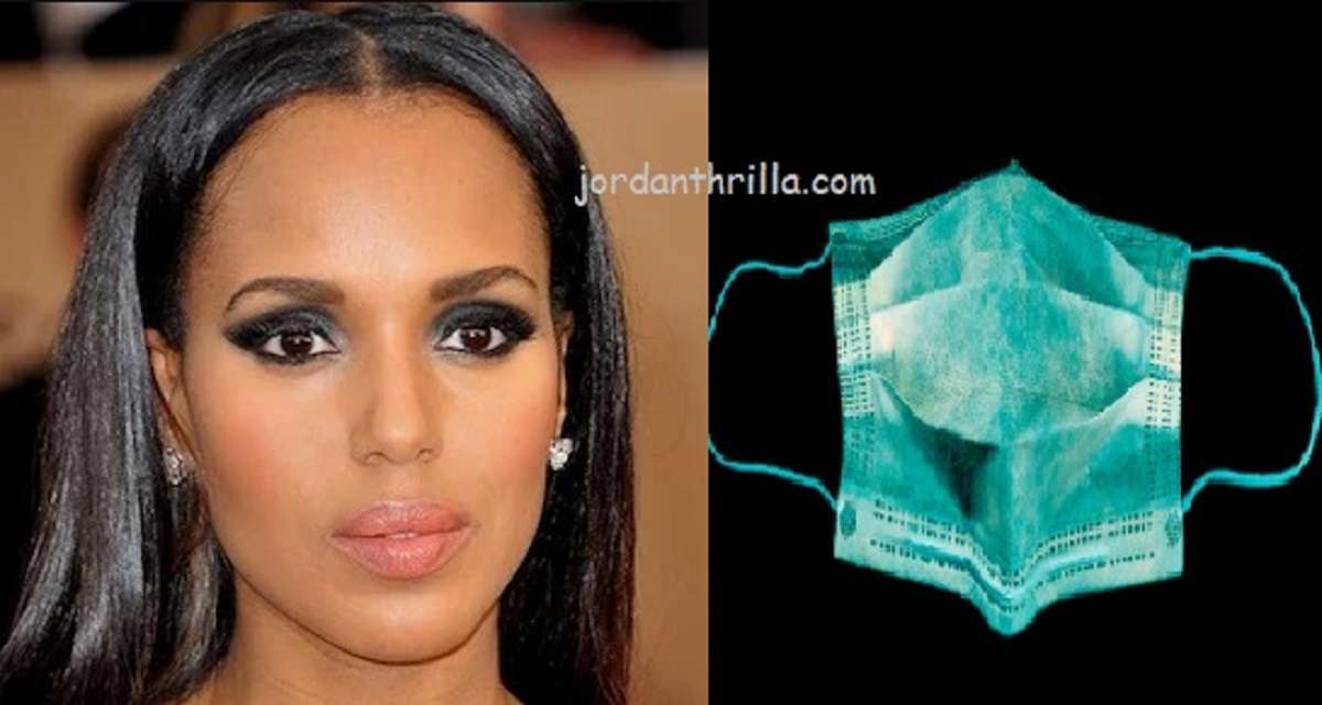 This Scary Kerry Washington Face Mask is Taking Social Media by Storm