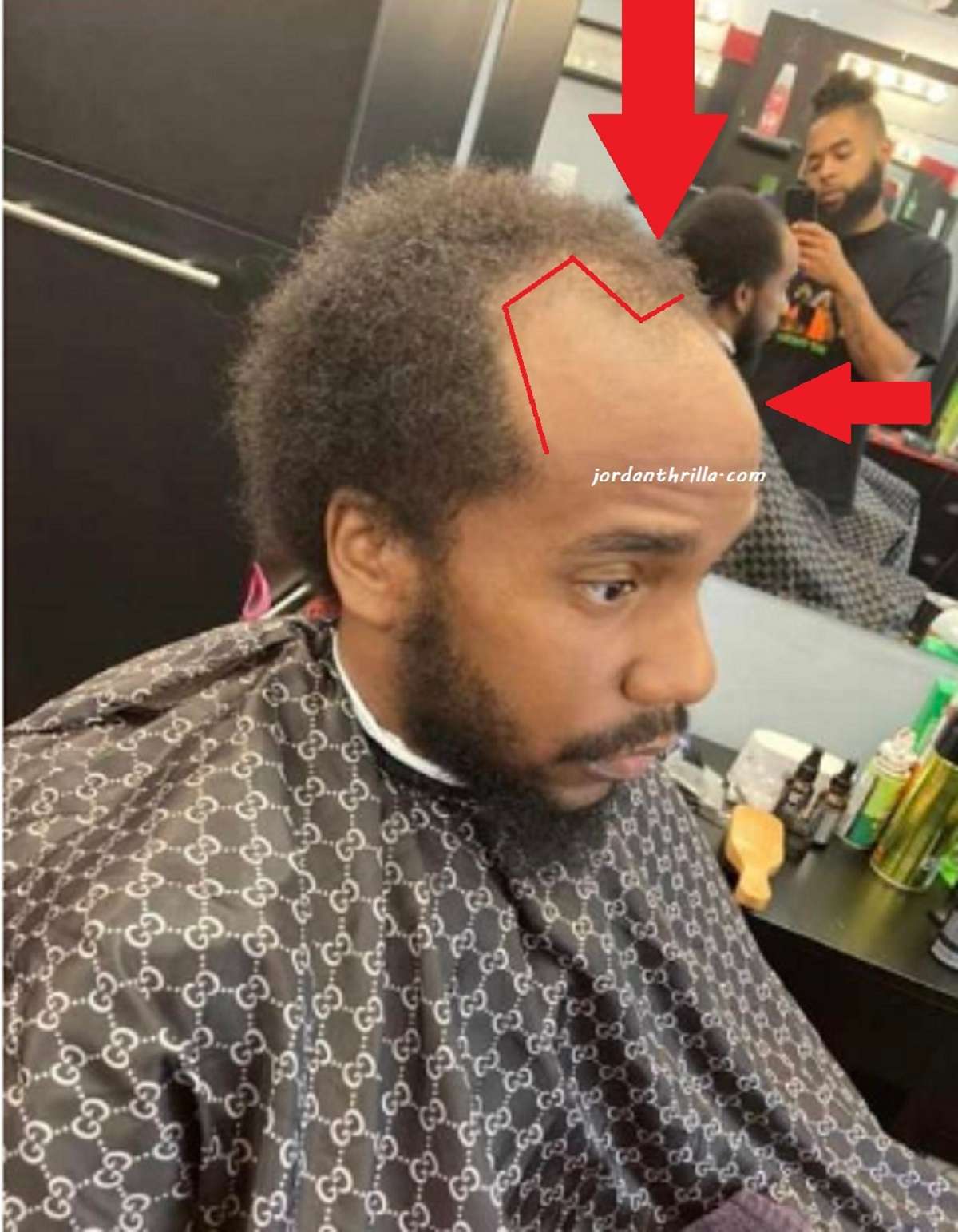 Barber Discovers How to Fade George Jefferson Balding