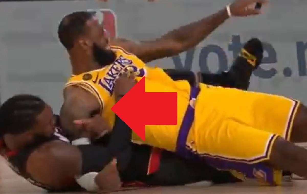 Jae Crowder Intentionally Injures Lebron James Shoulder then Lebron Tries to Fight Jae Crowder During Game 1 2020 NBA Finals Heat vs Lakers