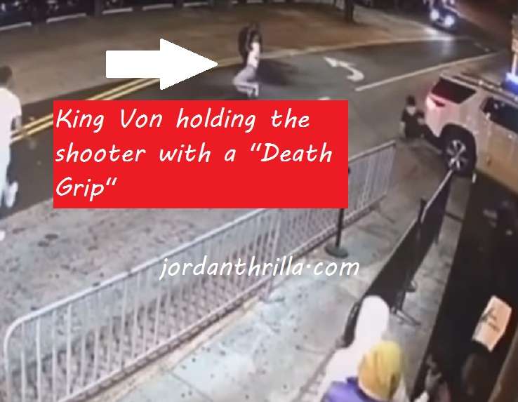 Clear Video Footage Of King Von Shooting Leaks Showing King Von Death Grip Holding The Shooter After Fighting Him Before Dying Jordanthrilla
