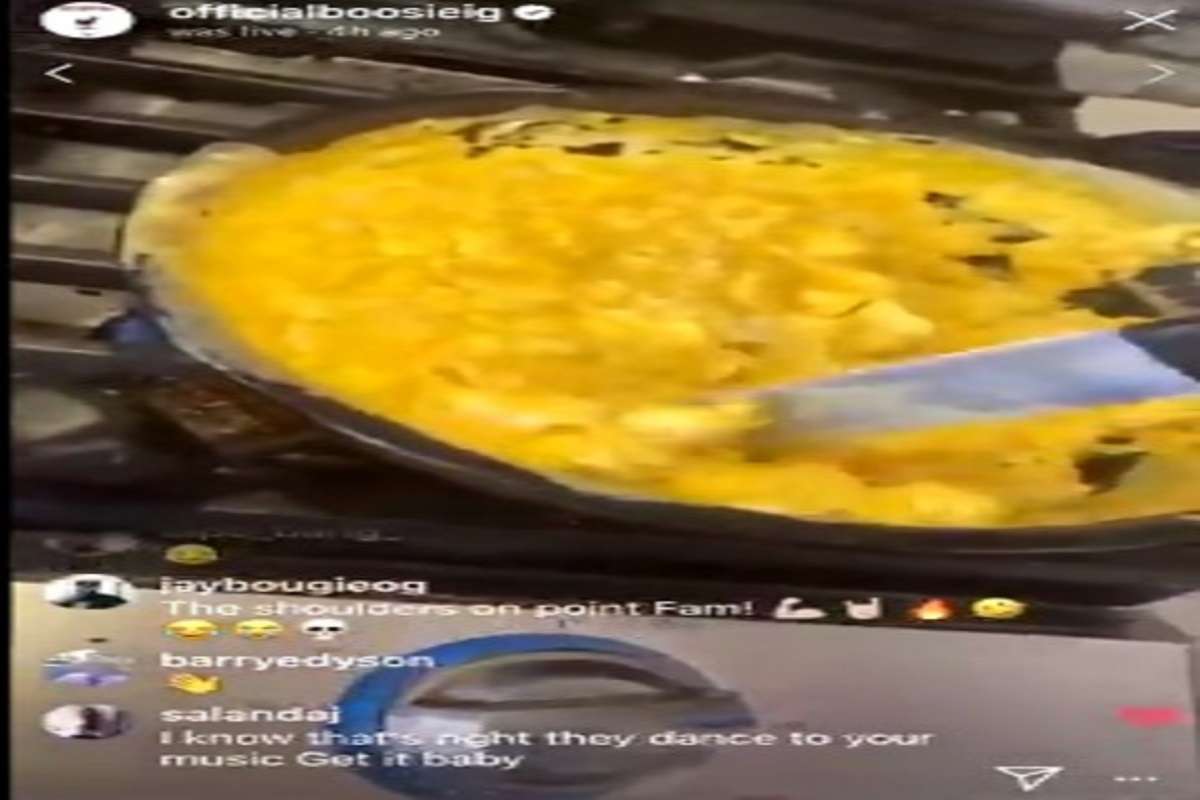 Lil Boosie Cooks His Eggs With Knife Scraping His Pan Up on Instagram Live To Send Message to Kappas