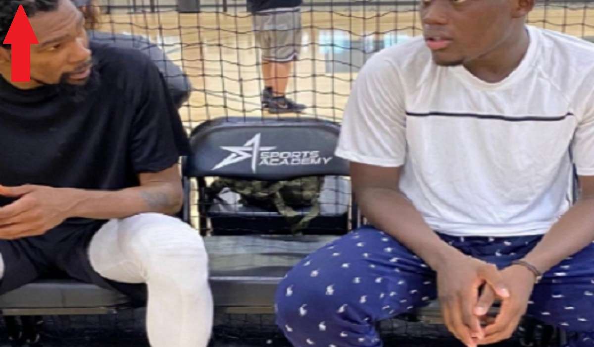 Kevin Durant Massive Bald Spot at NETS Practice Goes Viral