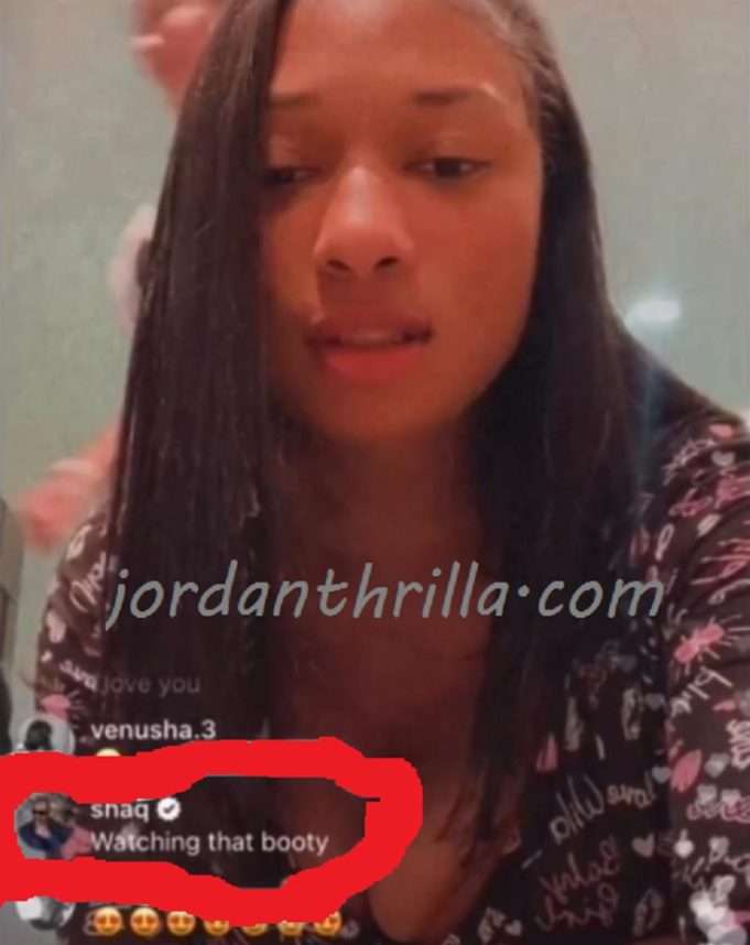 Shaq Shoots his Shot and Megan Thee Stallion With Creepy Message on