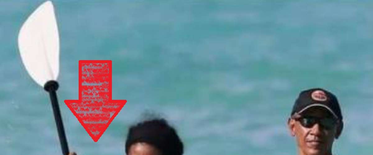 No Makeup Michelle Obama ROUGH Paddling Photo with Barack Obama Goes Viral