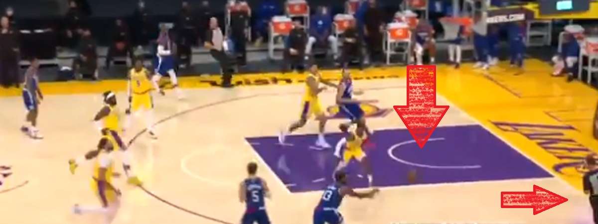 Blooper Playoff P Makes Early Presence as Paul George Passes the Ball to Referee for Three Point Shot