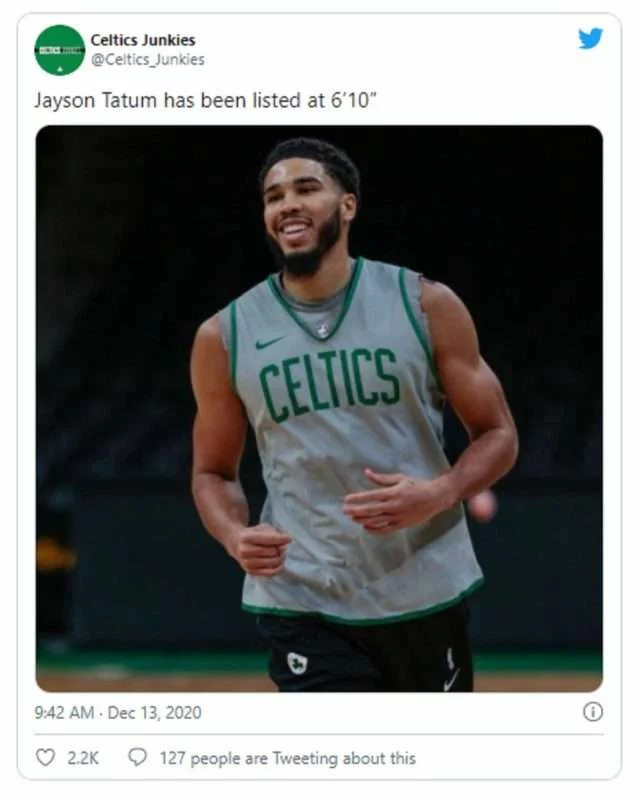 Jayson Tatum Grew 2 Inches NBA Changes Jayson Tatum
