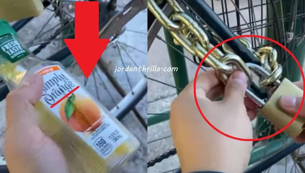 Viral Video Shows How Looters Use Orange Juice to Crack Open Bike Locks