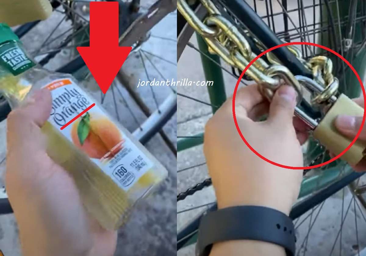 Viral Video Shows How Looters Use Orange Juice to Crack Open Bike Locks