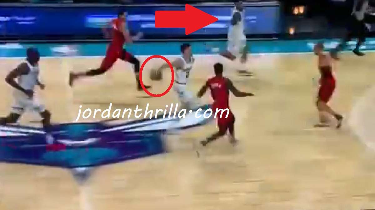LaMelo Ball Behind the Back No Look Pass to Miles Bridges In First Preseason Game Hornets vs Raptors Goes Viral