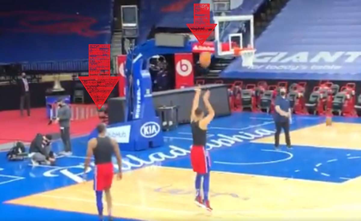 Is Dwight Howard Ben Simmons New Shooting Coach? Ben Simmons and Dwight Howard Shoot Threes Together Before Sixers vs Wizards