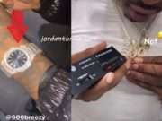 600 Breezy Caught Wearing Fake Bootleg Patek Philippe Watch Then 600 Breezy Responds with Diamond Test