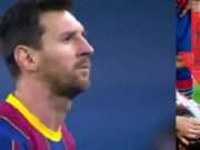 Lionel Messi Knockout Punches Asier Villalibre Then Checks his Pulse and Lionel Messi Gets Red Card Ejection from Barcelona vs Athletic Bilbao Game