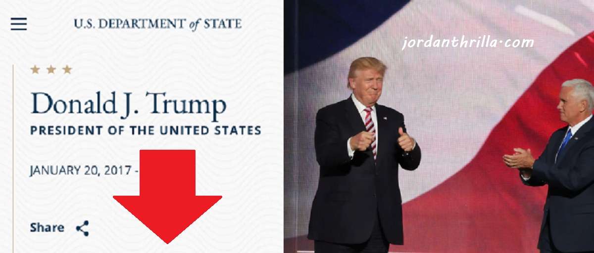 Did US Department of State Website Confirm Donald Trump Is No Longer President of the United States?
