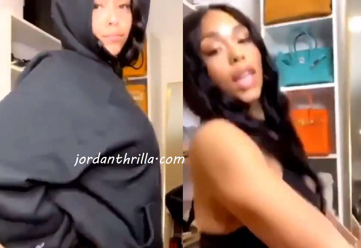 Karl Anthony Towns Reacts to Jordyn Woods #BussItChallenge Video With Extreme Thirst