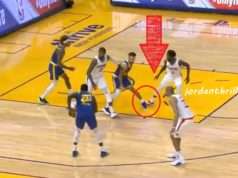 Patrick Beverley Injures Stephen Curry Ankle and He Limps Off Court After Gettin...