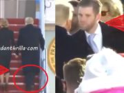 Video Donald Trump Kissing Donald Trump Jr and Donald Trump Getting Dizzy While Walking Up Steps Almost Falling Goes Viral