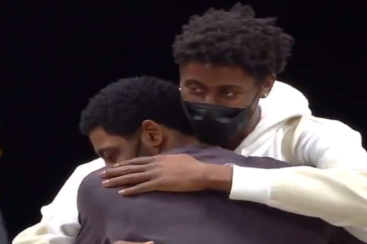 Healthy Caris Levert Hugging Kyrie Irving and His Old Nets Teammates Will Bring Tears to Your Eye