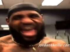 Lebron James Going Crazy Yelling We Knocking Heads Off to Lil Jon Before Laker...