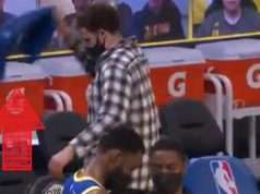 Angry Klay Thompson Throwing Chair Parts on Warriors Bench During Blowout Loss t...