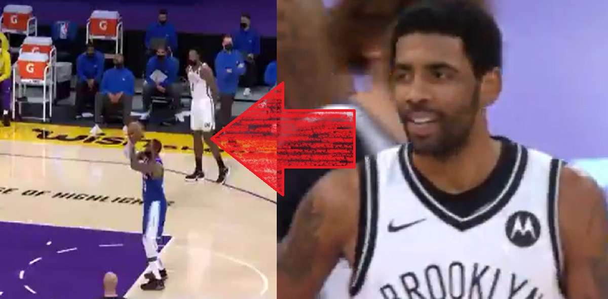 Kyrie Irving Disses Lebron James Free Throw Shooting While Talking Behind his Back During Nets vs Lakers