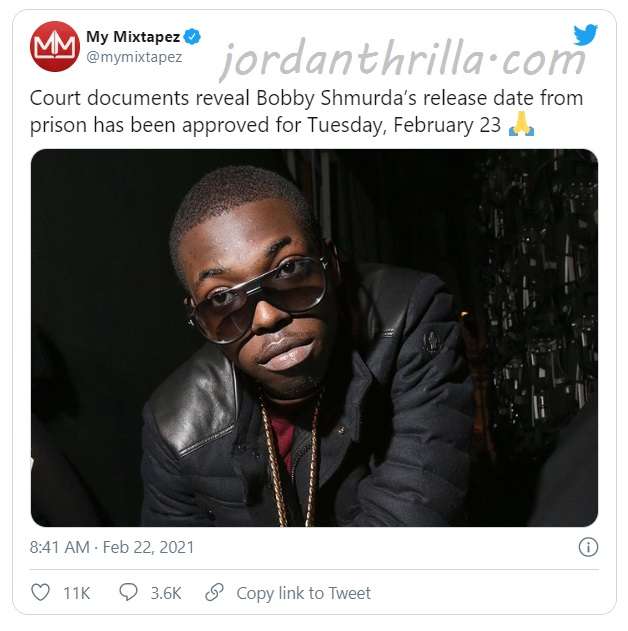 court documents reveal Bobby Shmurda’s release date from prison has been approved for Tuesday, February 23. Bobby Shmurda 2021 release date confirmed