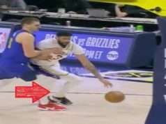 The Moment before Anthony Davis Achilles injury