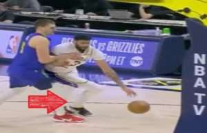 The Moment before Anthony Davis Achilles injury