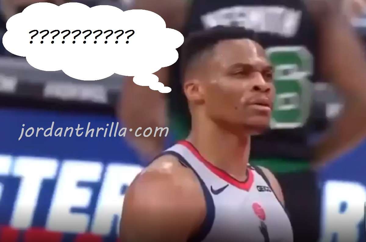Russell Westbrook Reaction To AirBall Free Throw Against Celtics was Sad to Watch