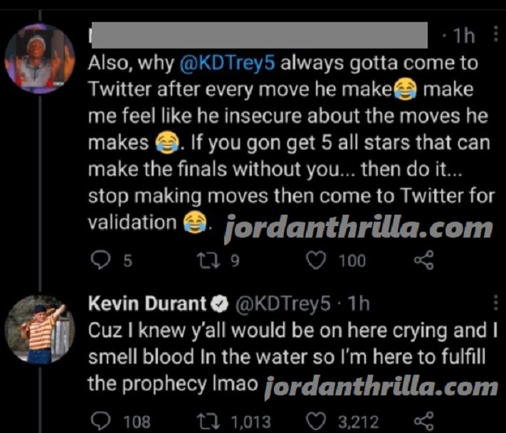 Lakers Fans Expose Kevin Durant on Twitter After Getting Andre Drummond, then Kevin Durant responds. Kevin Durant admits being insecure about Lebron James