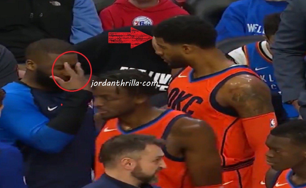 Proof that Paul George is obsessed with his hairline. Raymond Felton catches Paul George checking his hairline during a game